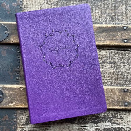 NKJV Large Print Thinline Bible - Purple