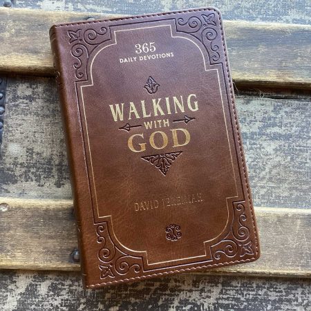 Walking With God Brown Faux Leather Devotional