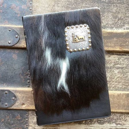 KJV Premium Leather Bible with Praying Cowboy